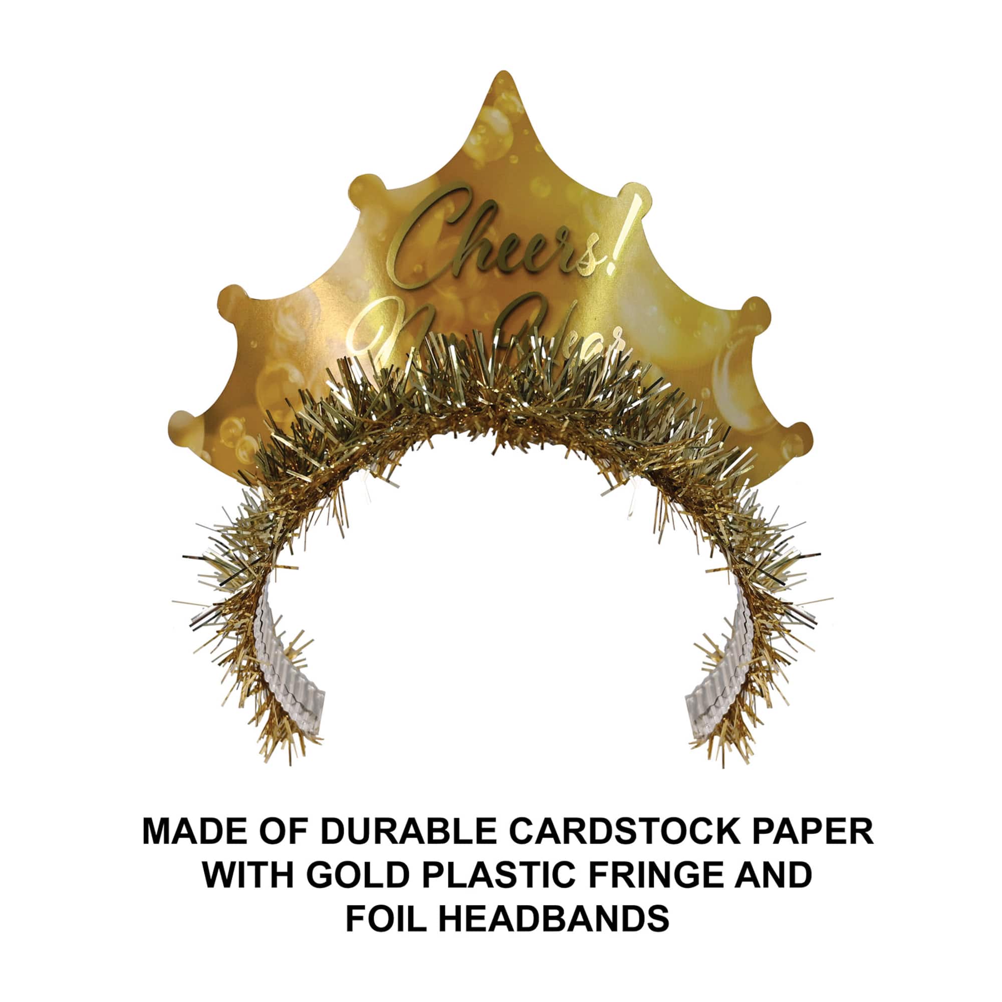 Beistle Adult Champagne New Year Tiaras, 50ct.